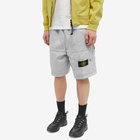 Stone Island Men's Badge Short in Pearly Grey