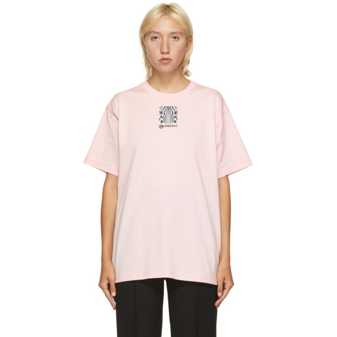 Burberry Pink Carrick Zebra Eyes T-Shirt Burberry