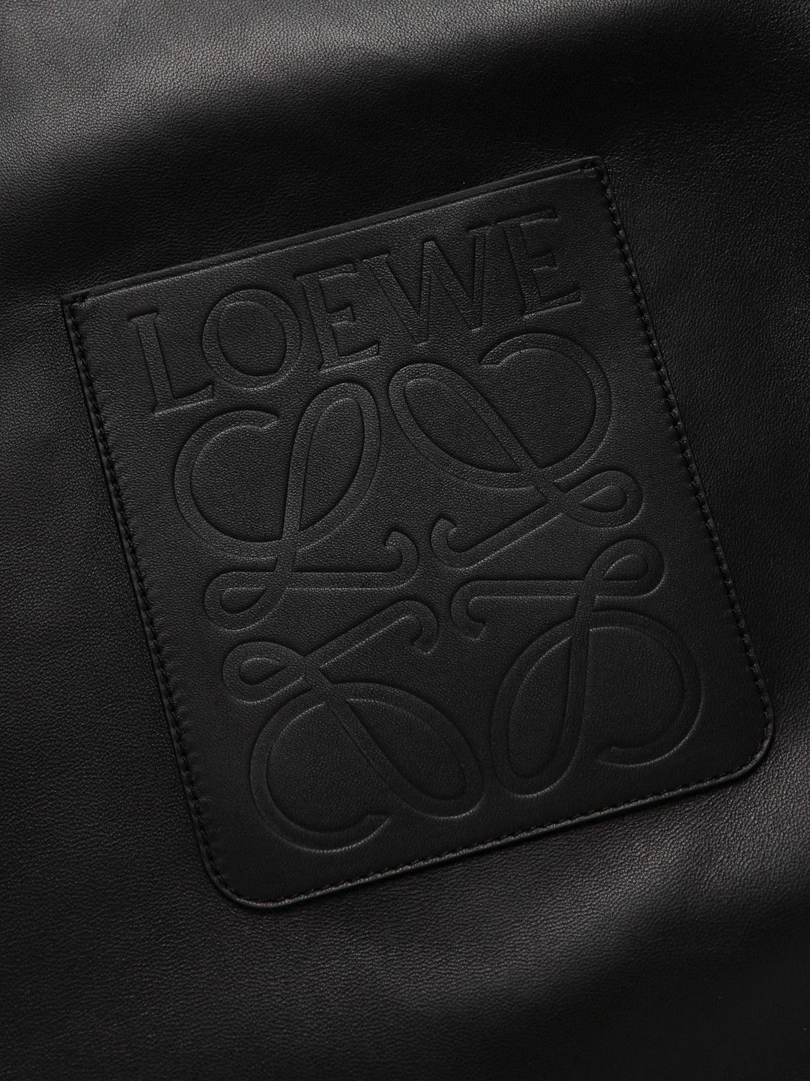 LOEWE Logo-Debossed Leather Jacket for Men