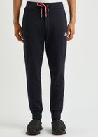 Moncler Logo Cotton Sweatpants Navy