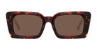 Linda Farrow Nieve Dark T-shell / Yellow Gold Sunglasses
