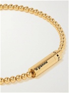 LE GRAMME - Le 15 18-Karat Gold Beaded Bracelet - Gold - 18
