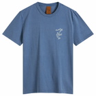 Nudie Jeans Co Men's Roy OG Line-Up T-Shirt in French Blue