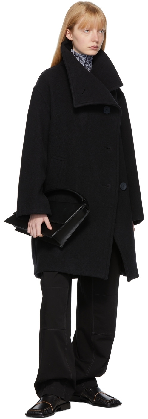 Acne studios funnel hotsell neck coat