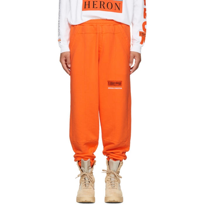 Photo: Heron Preston Orange HP Sweatpants