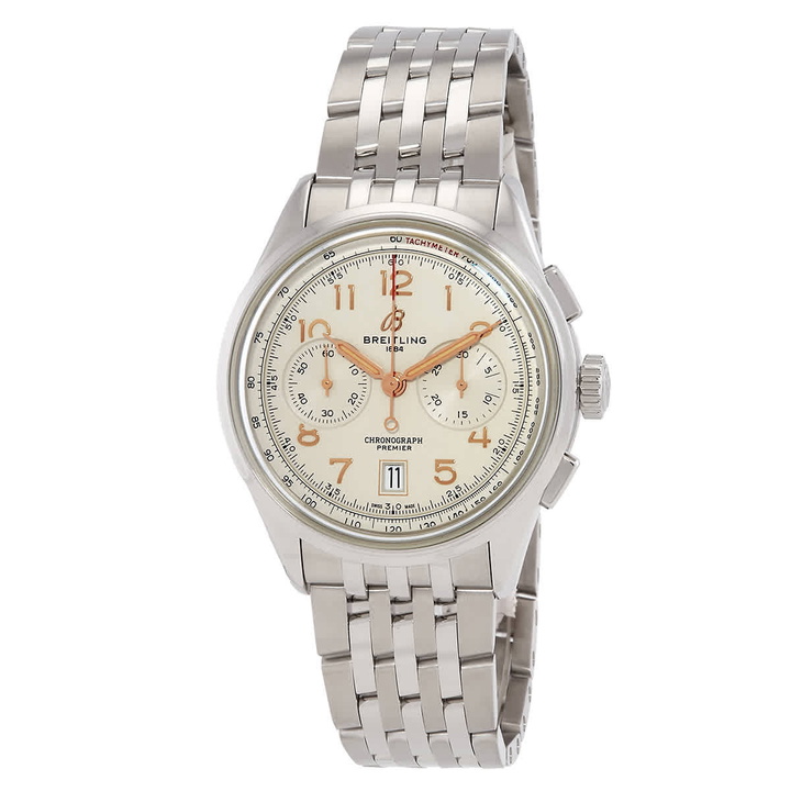 Photo: Breitling Premier B01 Chronograph 42 Automatic Mens Watch AB0145211G1A1
