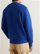 Carhartt WIP - Script Logo-Embroidered Cotton-Blend Jersey Sweatshirt - Blue