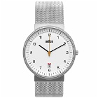 Braun BN0032 Watch in White/Silver