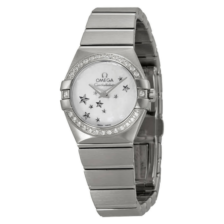 Photo: Omega Constellation Star Mother of Pearl Dial Stainless Steel Ladies Watch 12315246005003