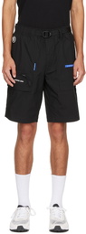 AAPE by A Bathing Ape Black Cargo Shorts