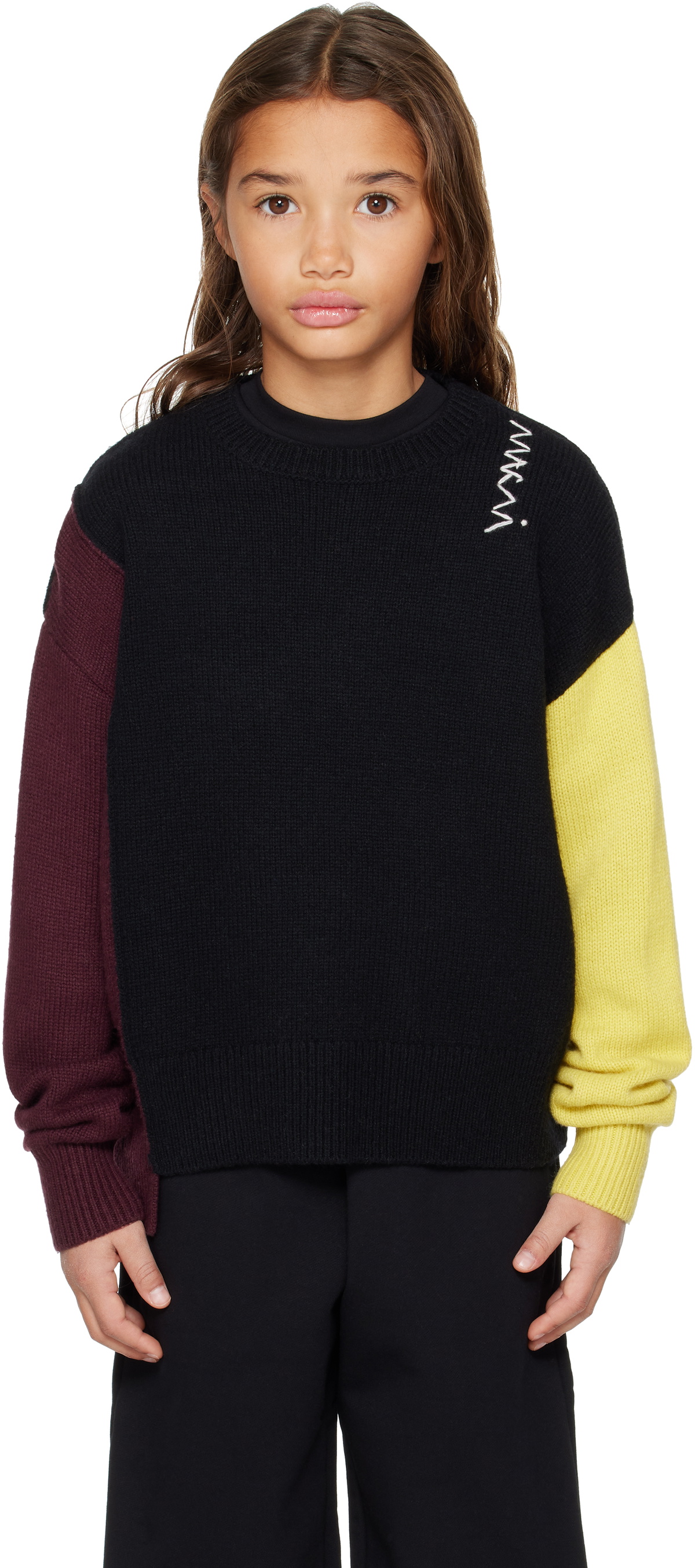 Marni Kids Multicolor Colorblocked Sweater