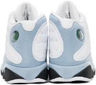 Nike Jordan White & Blue Air Jordan 13 Retro Sneakers
