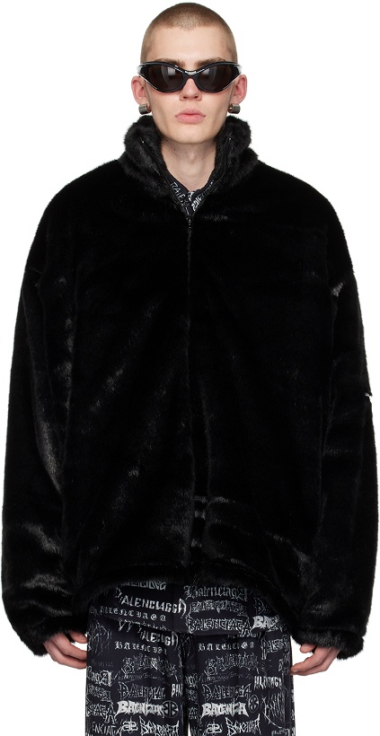Photo: Balenciaga Black Ski Faux-Fur Jacket