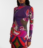 Pucci Orchidee tulle top