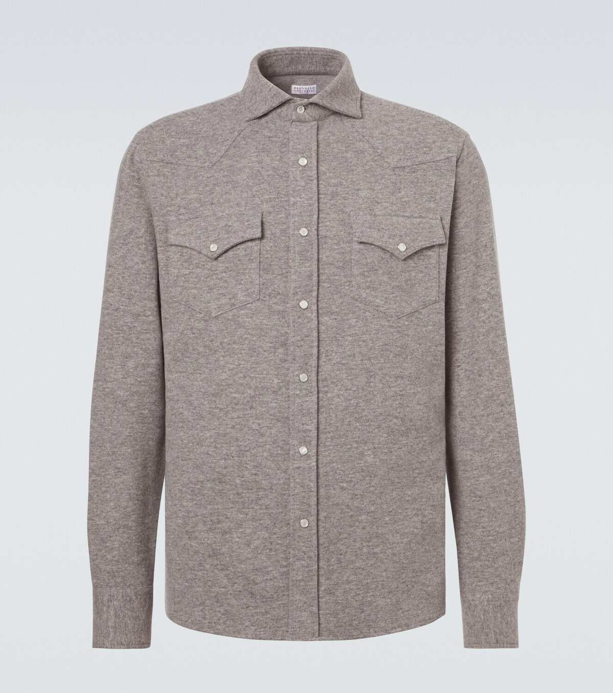 Brunello Cucinelli Cashmere and cotton-blend shirt