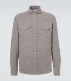 Brunello Cucinelli Cashmere and cotton-blend shirt