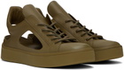 At.Kollektive Khaki Kostas Murkudis Edition Cutout Sneakers