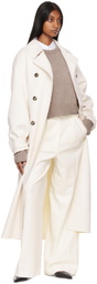 Loulou Studio Off-White Boras Coat
