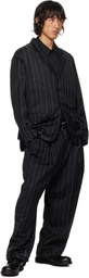 Camiel Fortgens Black Quilted Suit Blazer