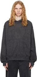 Serapis Gray Knit Hoodie