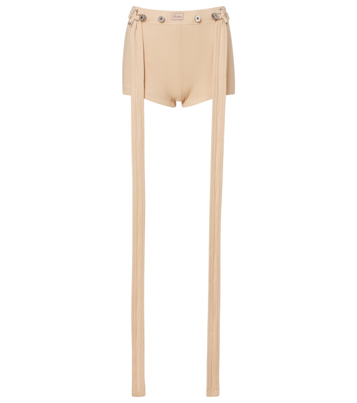 Photo: Jean Paul Gaultier Ribbed-knit cotton shorts