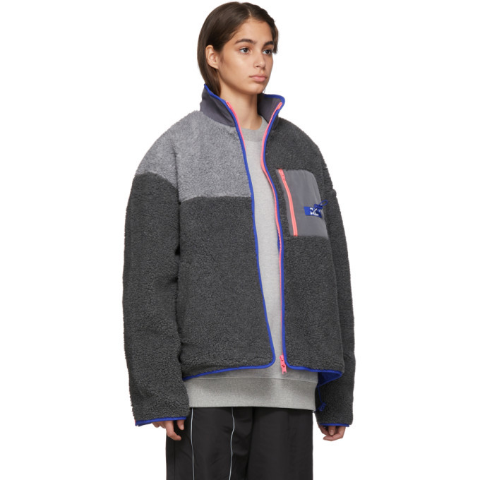 ADER error Grey Trance Fleece Jacket ADER error