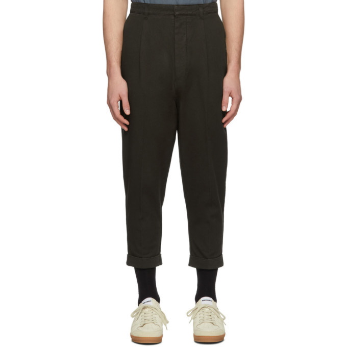 Photo: AMI Alexandre Mattiussi Brown Carrot Trousers