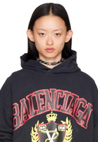 Balenciaga Black 'I Heart BB' Necklace
