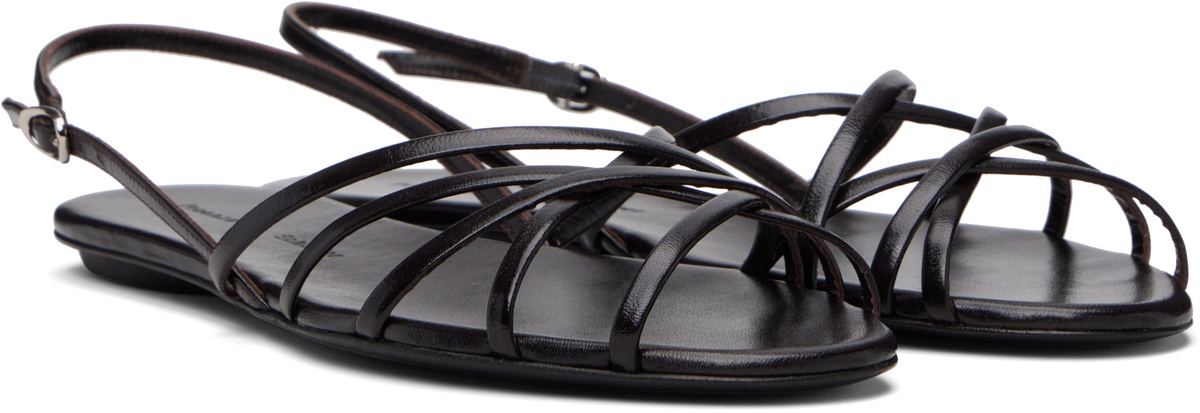 Proenza Schouler Black Uma Slingback Sandals