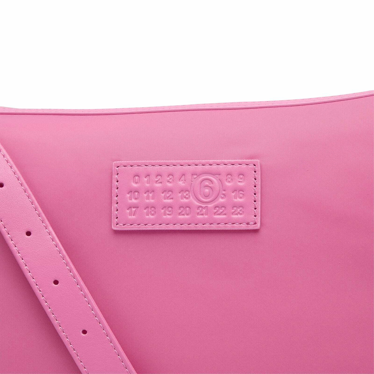 MM6 Maison Margiela Women's Nylon Crossbody Bag in Carmine Rose 