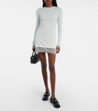 Miu Miu Cotton jersey minidress