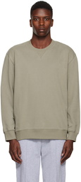 Brunello Cucinelli Khaki Crewneck Sweatshirt