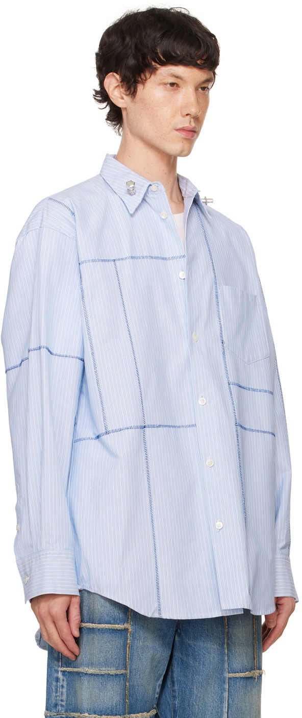 doublet Blue Frankenstein Cutting Shirt