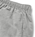 Sunspel - Mélange Cotton-Poplin Pyjama Trousers - Gray