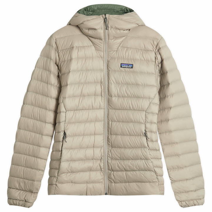 Photo: Patagonia Men's Down Sweater Hoodie in Seabird Grey