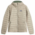 Patagonia Men's Down Sweater Hoodie in Seabird Grey