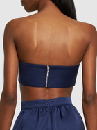 WEWOREWHAT Duchesse Satin Bandeau Top
