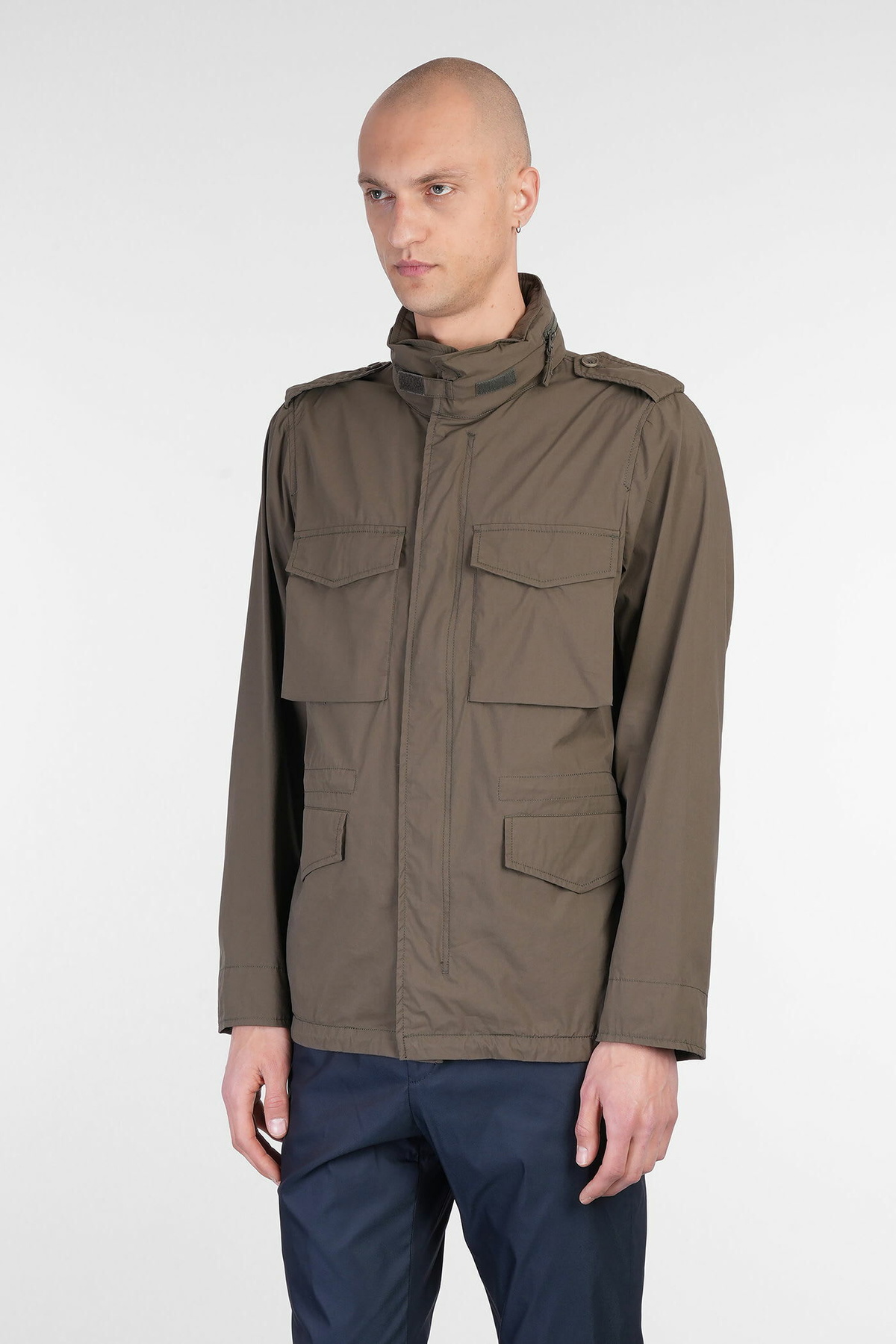 Aspesi Casual Jacket In Green Cotton