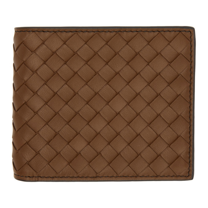 Photo: Bottega Veneta Brown Intrecciato Zebra Wallet