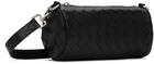 Bottega Veneta Black Mini Intrecciato Barrel Pouch