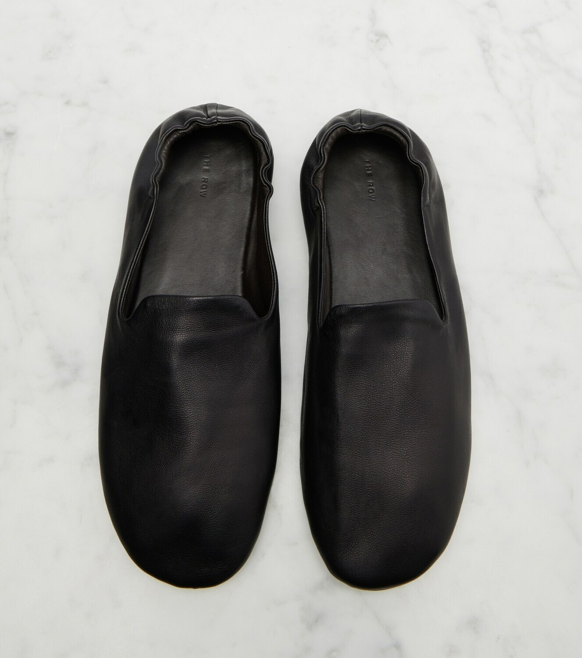The Row Casa leather slippers