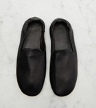 The Row Casa leather slippers