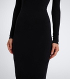 Gucci Jersey turtleneck midi dress