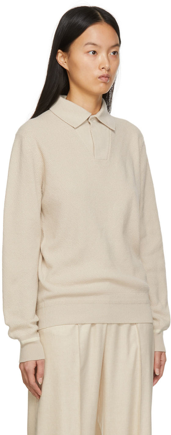 Loro Piana Beige Open Polo