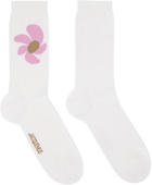 Jacquemus Beige Le Papier 'Les Chaussettes Fleurs' Socks