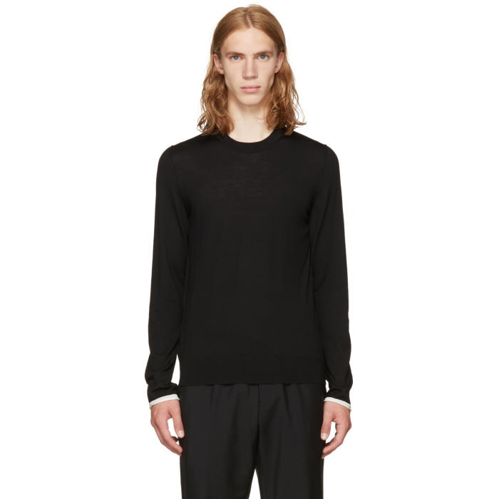 Photo: Maison Margiela Black Contrast Cuff Pullover