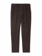 Altea - Dumbo Straight-Leg Stretch-Cotton Corduroy Trousers - Brown