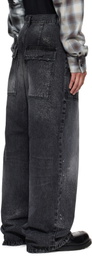 We11done Black Distressed Jeans