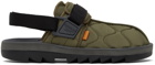 Reebok Classics Green Quilted Beatnik Sandals