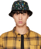 A.P.C. Multicolor & Black Bob Mark Bucket Hat